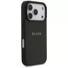 Guess Grained Ring MagSafe puzdro pre iPhone 17 Pro Max (čierne)
