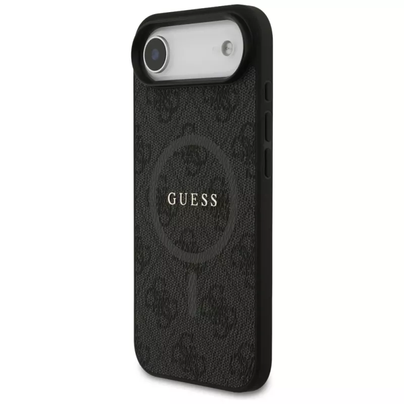 Guess 4G Ring Classic Logo MagSafe puzdro pre iPhone Air, čierne