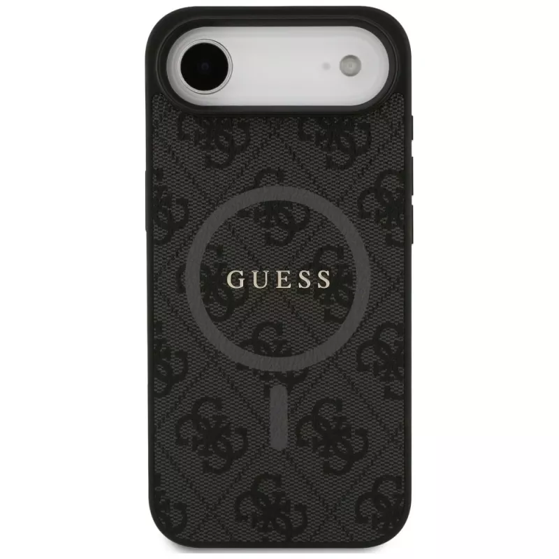 Guess 4G Ring Classic Logo MagSafe puzdro pre iPhone Air, čierne