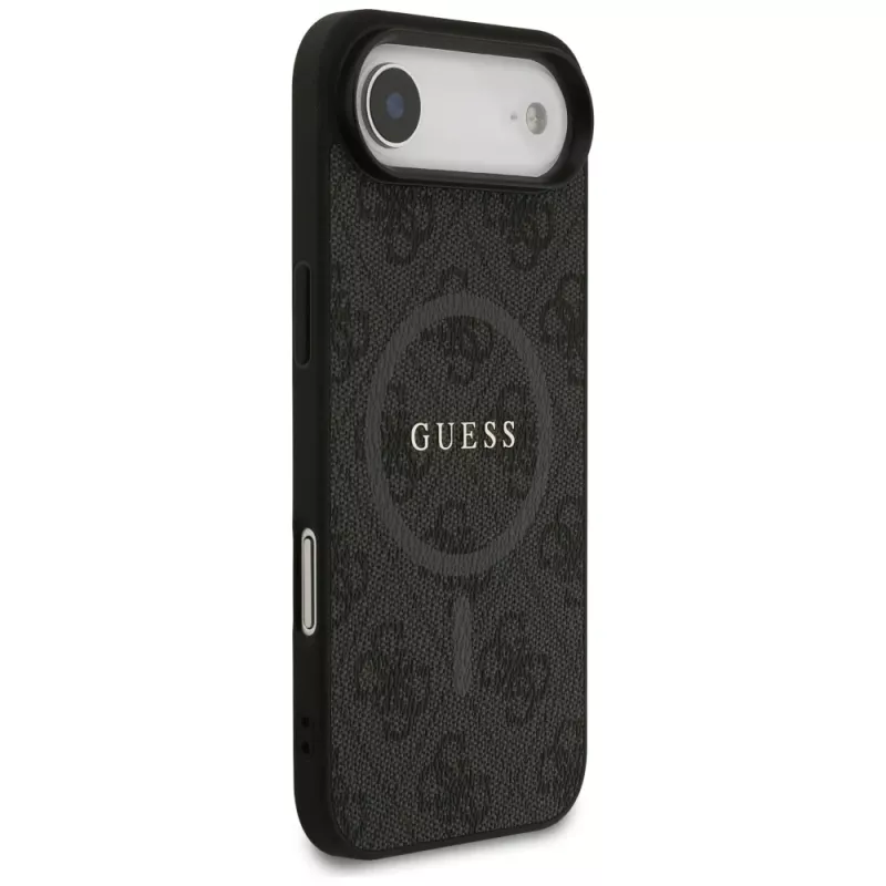 Guess 4G Ring Classic Logo MagSafe puzdro pre iPhone Air, čierne