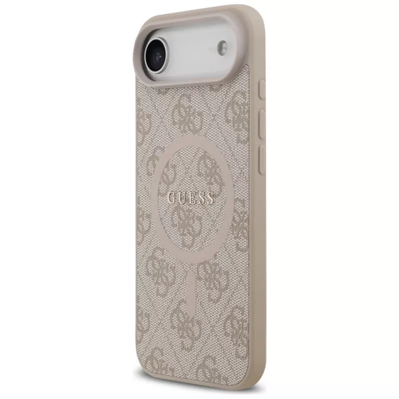 Guess 4G Ring Classic Logo MagSafe puzdro pre iPhone Air, ružové