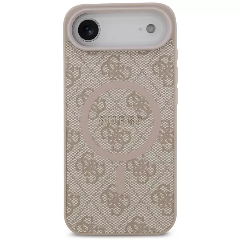 Guess 4G Ring Classic Logo MagSafe puzdro pre iPhone Air, ružové