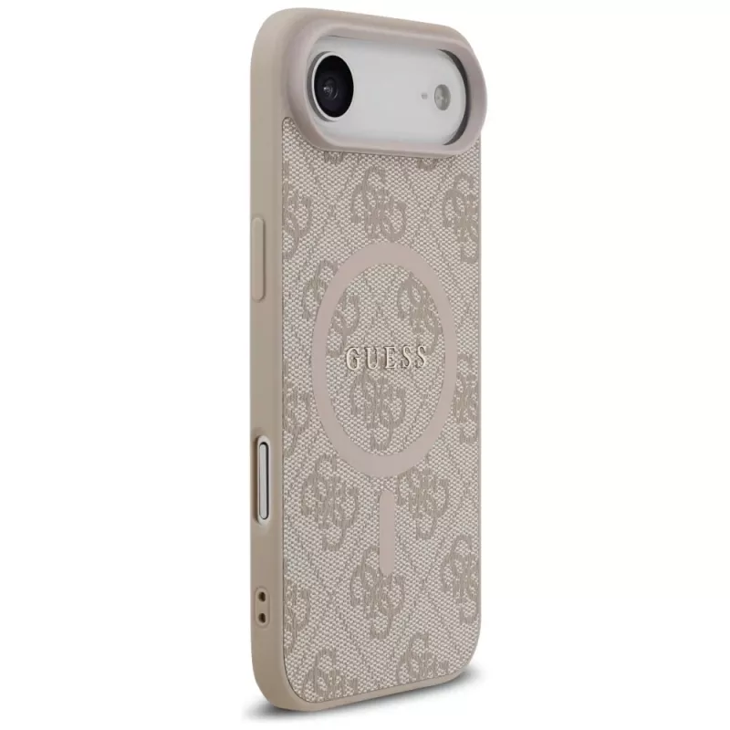 Guess 4G Ring Classic Logo MagSafe puzdro pre iPhone Air, ružové