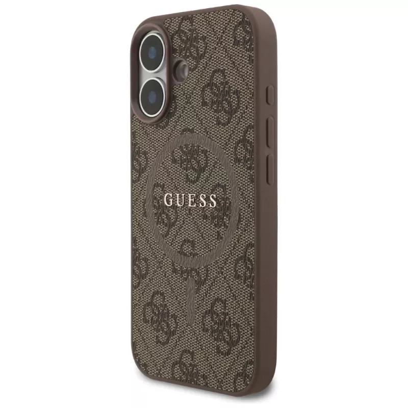 Guess puzdro 4G Ring Classic Logo MagSafe pre iPhone 17 hnedá