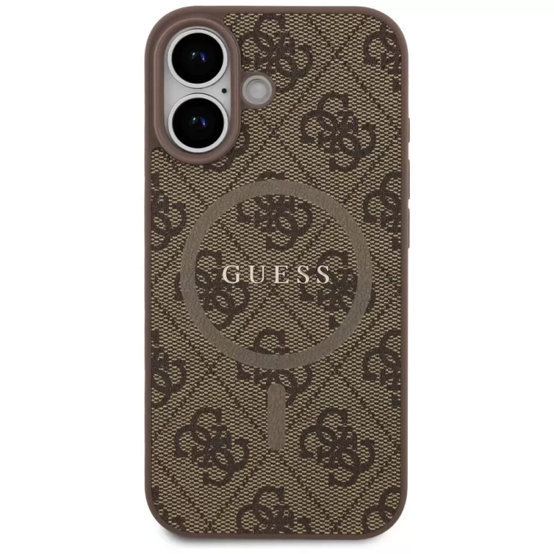 Guess puzdro 4G Ring Classic Logo MagSafe pre iPhone 17 hnedá