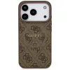Guess puzdro 4G Ring Classic Logo MagSafe pre Apple iPhone 17 Pro hnedá