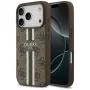 Guess puzdro 4G Printed Stripes MagSafe pre Apple iPhone 17 Pro hnedá