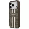 Guess puzdro 4G Printed Stripes MagSafe pre Apple iPhone 17 Pro hnedá