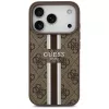 Guess puzdro 4G Printed Stripes MagSafe pre Apple iPhone 17 Pro hnedá