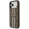 Guess puzdro 4G Printed Stripes MagSafe pre iPhone 17 Pro Max hnedá