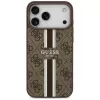 Guess puzdro 4G Printed Stripes MagSafe pre iPhone 17 Pro Max hnedá