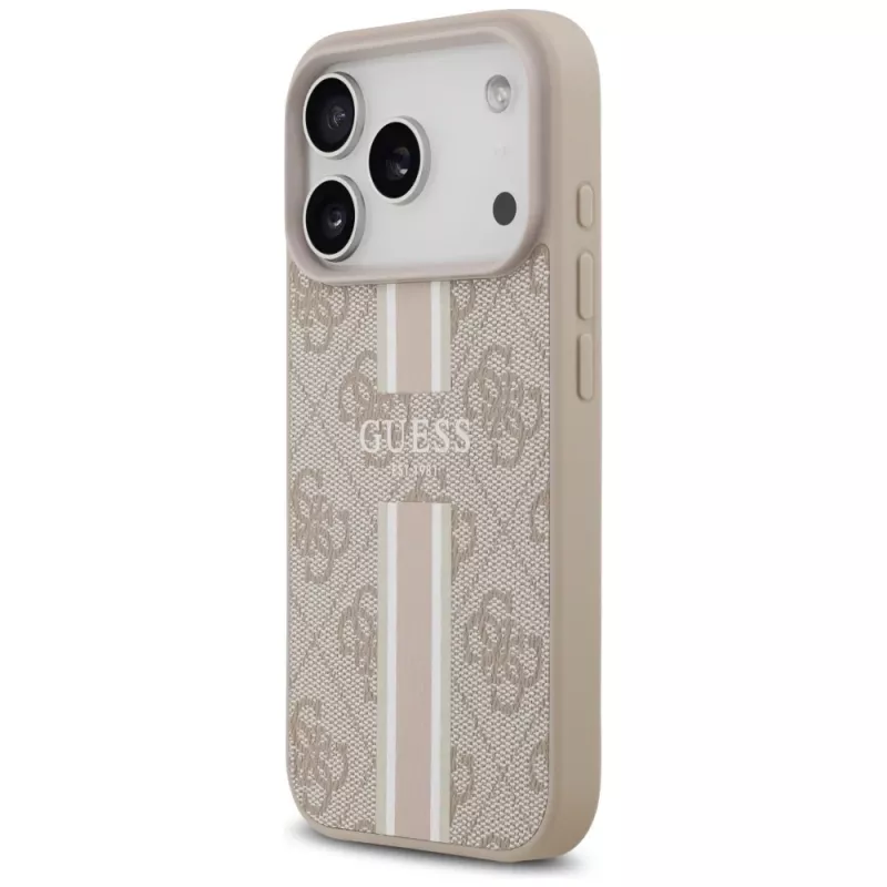 Guess puzdro 4G Printed Stripes MagSafe pre iPhone 17 Pro ružová