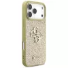 Guess puzdro Fixed Glitter Big 4G pre iPhone 17 Pro Max zlatá