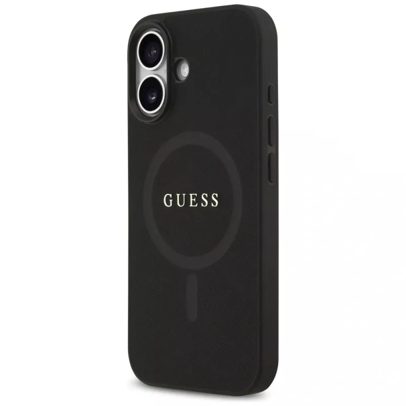 Guess puzdro Saffiano Classic Logo MagSafe pre iPhone 17 čierna