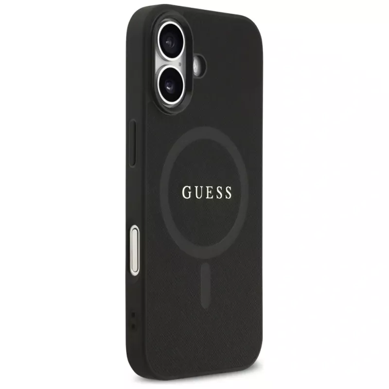 Guess puzdro Saffiano Classic Logo MagSafe pre iPhone 17 čierna