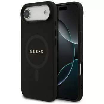 Guess puzdro Saffiano Classic Logo MagSafe pre iPhone Air čierna
