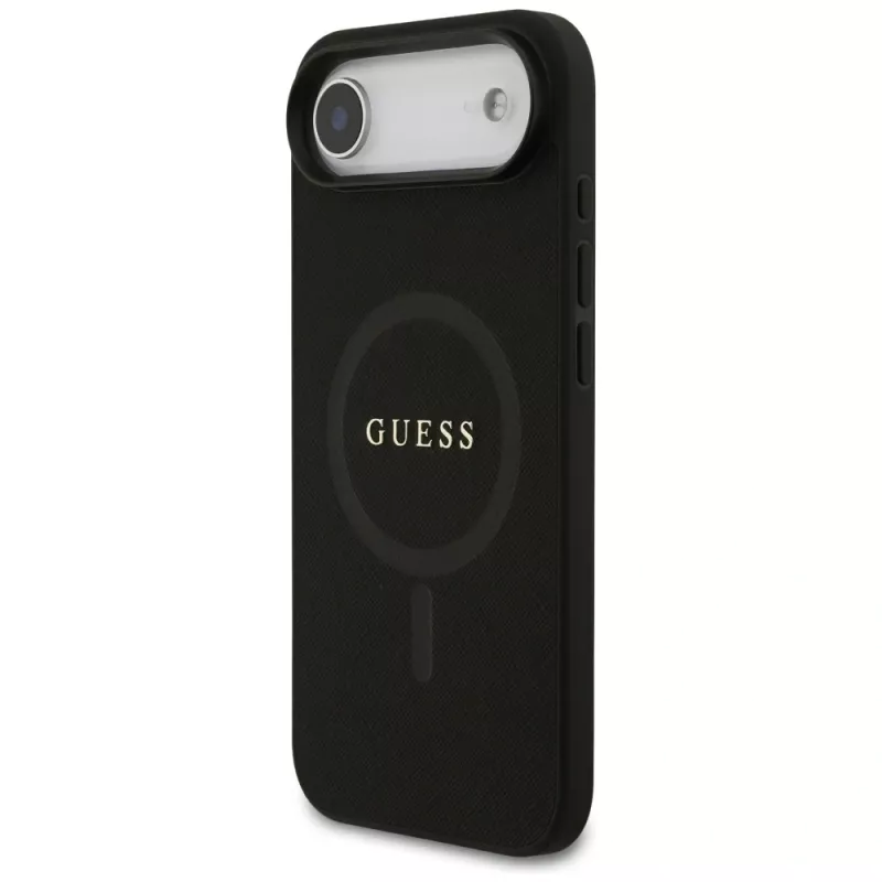 Guess puzdro Saffiano Classic Logo MagSafe pre iPhone Air čierna