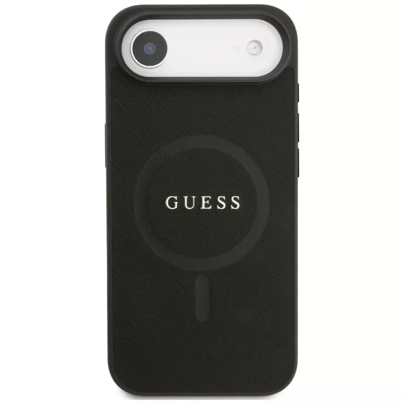 Guess puzdro Saffiano Classic Logo MagSafe pre iPhone Air čierna