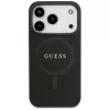 Guess puzdro Saffiano Classic Logo MagSafe pre iPhone 17 Pro čierna