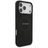 Guess puzdro Saffiano Classic Logo MagSafe pre iPhone 17 Pro Max čierna