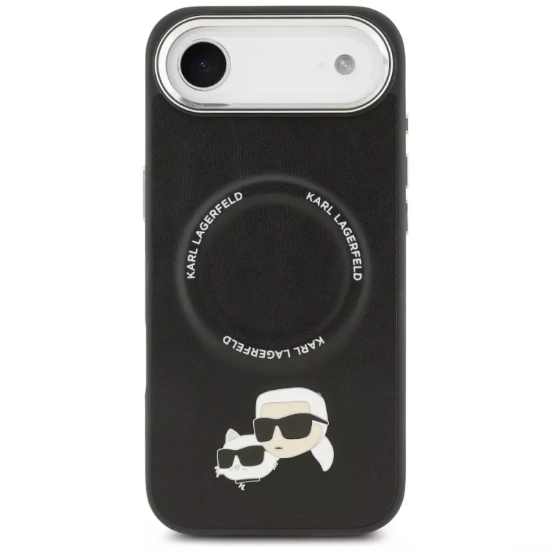 KARL LAGERFELD Karl & Choupette Pins MagSafe puzdro pre iPhone Air čierna