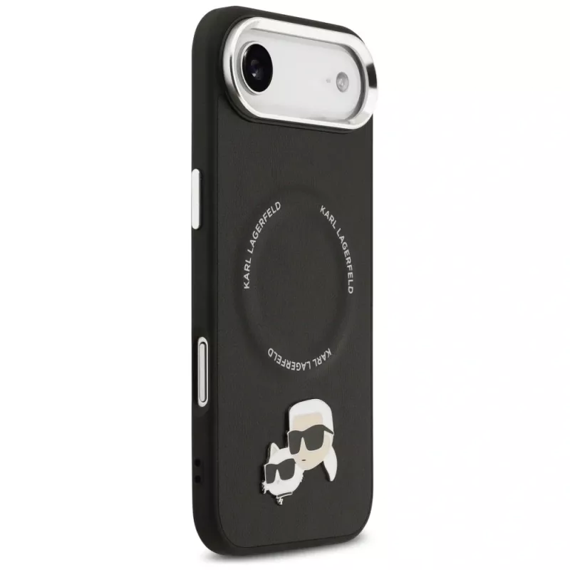 KARL LAGERFELD Karl & Choupette Pins MagSafe puzdro pre iPhone Air čierna