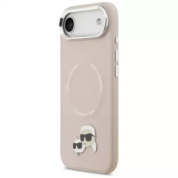 KARL LAGERFELD Karl & Choupette Pins MagSafe puzdro pre iPhone Air ružová