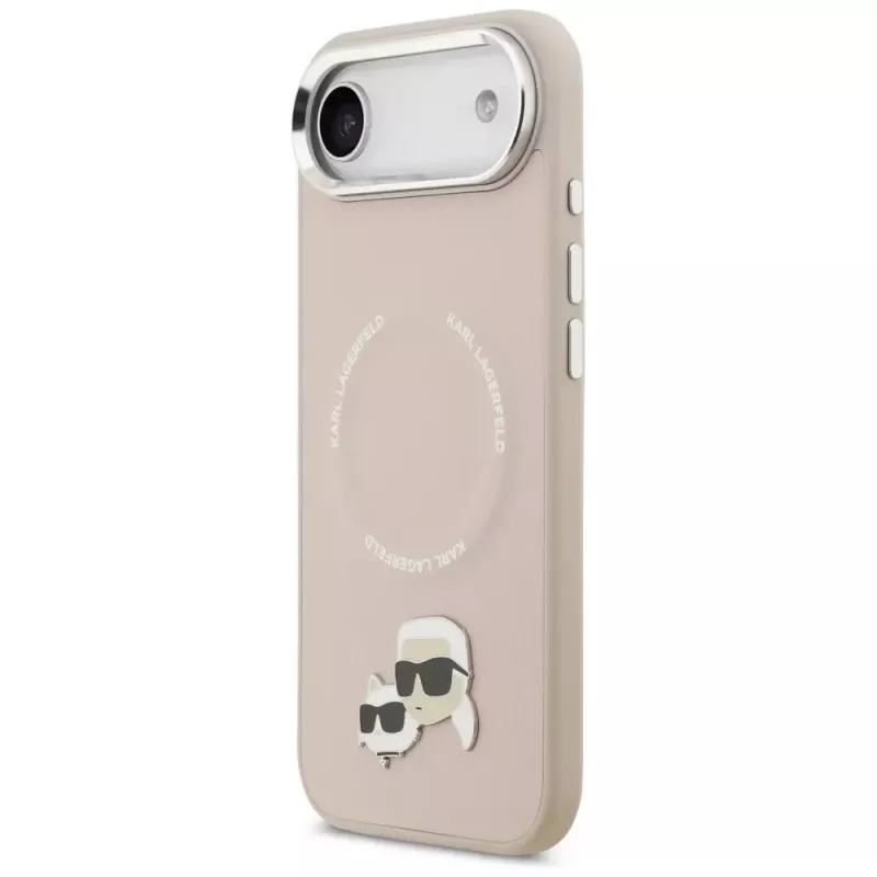 KARL LAGERFELD Karl & Choupette Pins MagSafe puzdro pre iPhone Air ružová