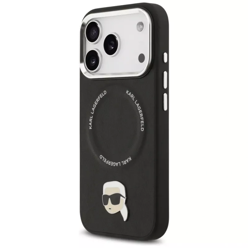 KARL LAGERFELD Karl Pin MagSafe puzdro pre Apple iPhone 17 Pro čierna