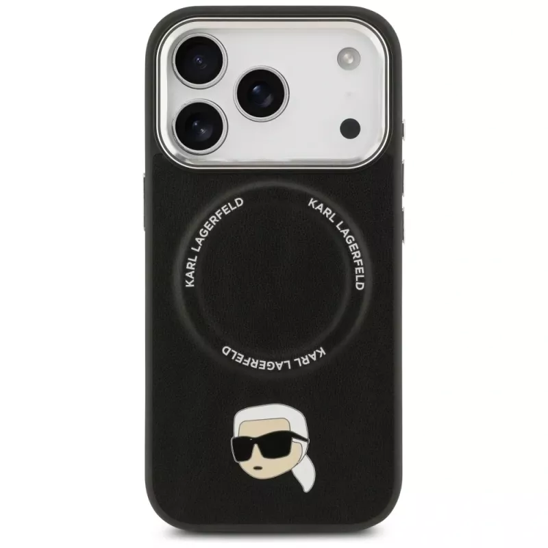 KARL LAGERFELD Karl Pin MagSafe puzdro pre Apple iPhone 17 Pro čierna