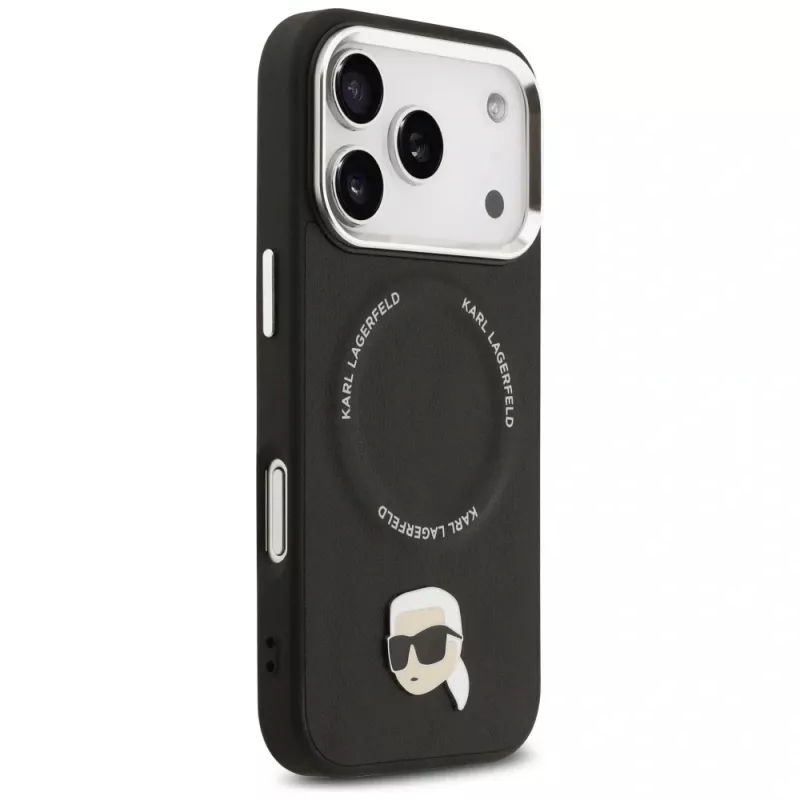 KARL LAGERFELD Karl Pin MagSafe puzdro pre Apple iPhone 17 Pro čierna