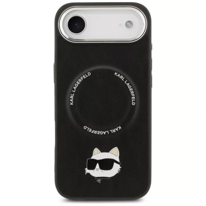 KARL LAGERFELD Choupette Pin puzdro MagSafe pre Apple iPhone Air, čierne