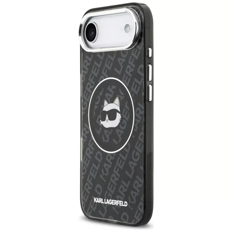 Karl Lagerfeld IML Choupette Head Logo puzdro MagSafe pre Apple iPhone Air - čierne