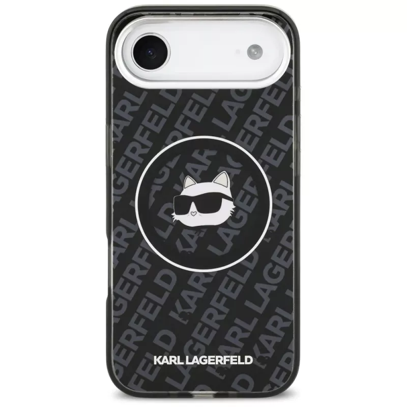 Karl Lagerfeld IML Choupette Head Logo puzdro MagSafe pre Apple iPhone Air - čierne
