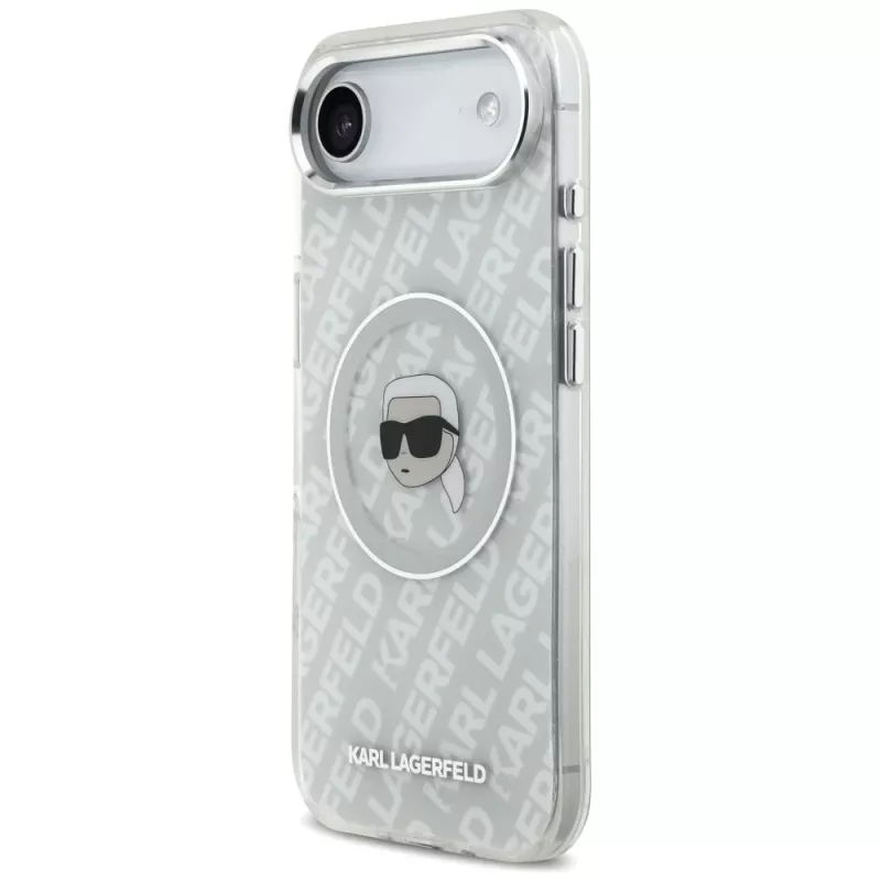 KARL LAGERFELD IML Karl Head Logo puzdro MagSafe pre iPhone Air - sivé