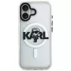 KARL LAGERFELD IML Karl Sketch Logo MagSafe puzdro pre Apple iPhone 17 transparentná