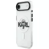 Karl Lagerfeld IML Karl Sketch Logo MagSafe puzdro pre iPhone Air transparentná
