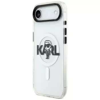 Karl Lagerfeld IML Karl Sketch Logo MagSafe puzdro pre iPhone Air transparentná