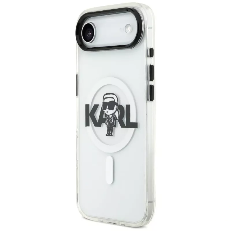 Karl Lagerfeld IML Karl Sketch Logo MagSafe puzdro pre iPhone Air transparentná