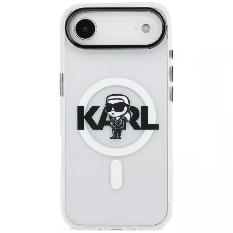 Karl Lagerfeld IML Karl Sketch Logo MagSafe puzdro pre iPhone Air transparentná