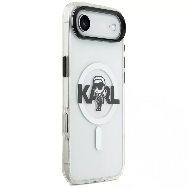 Karl Lagerfeld IML Karl Sketch Logo MagSafe puzdro pre iPhone Air transparentná