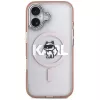 Karl Lagerfeld IML Choupette Sketch Logo MagSafe puzdro pre iPhone 17 ružová