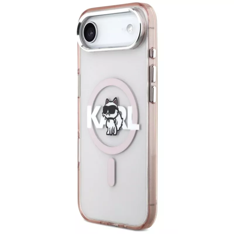 Karl Lagerfeld IML Choupette Sketch Logo MagSafe puzdro pre iPhone Air ružová