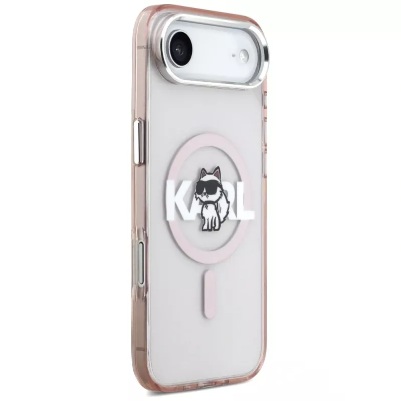 Karl Lagerfeld IML Choupette Sketch Logo MagSafe puzdro pre iPhone Air ružová