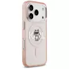 Karl Lagerfeld IML Choupette Sketch Logo MagSafe puzdro pre iPhone 17 Pro ružová