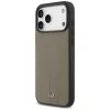 Mercedes kožené puzdro Leather The Move MagSafe pre iPhone 17 Pro Max taupe