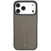 Mercedes kožené puzdro Leather The Move MagSafe pre iPhone 17 Pro Max taupe