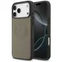Mercedes kožené puzdro Leather Vintage Logo MagSafe pre iPhone 17 Pro Max taupe