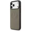 Mercedes kožené puzdro Leather Vintage Logo MagSafe pre iPhone 17 Pro Max taupe