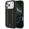 Mercedes kožené puzdro Leather Star Pattern Stripes MagSafe pre iPhone 17 Pro čierne